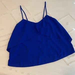 Blue spaghetti strap top